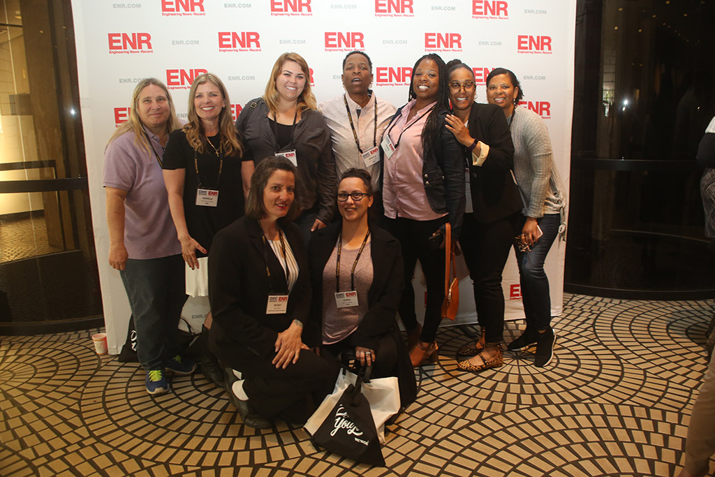 A group of women at ENR's Groundbreaking Women in Construction event