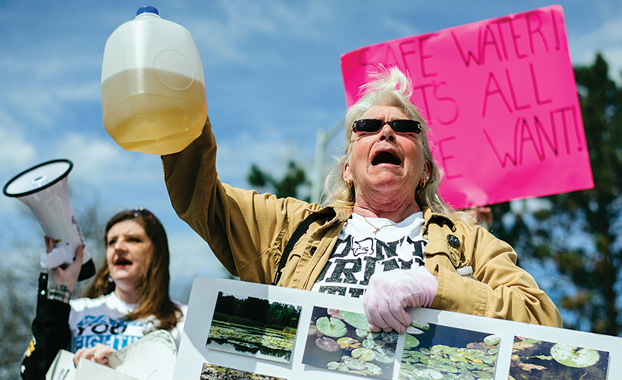 Residents Protesting Flint Water System