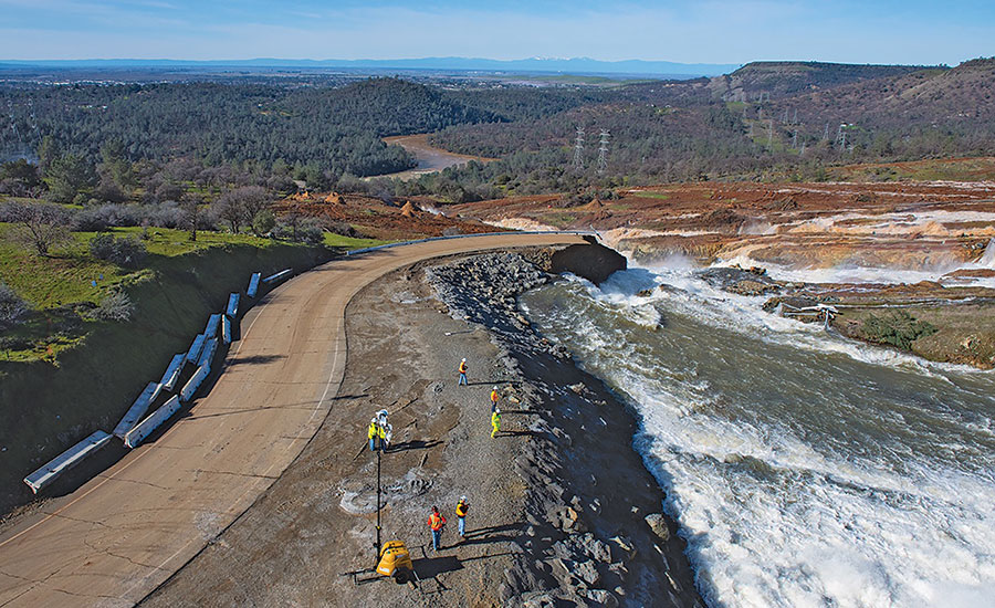 Oroville Dam spillway
