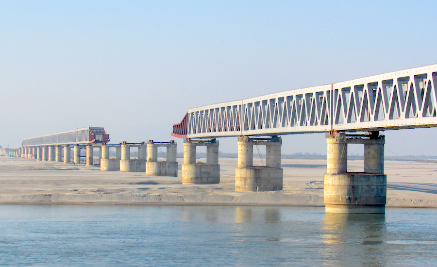 Bogibeel 5-km Bridge in Assam