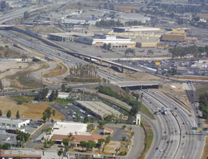Phase 2 I-215 Aerial Orange Show Road to Inland Center Drive