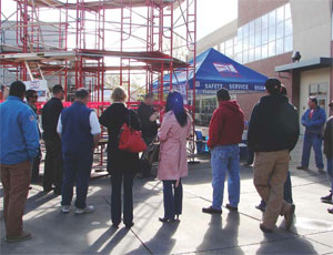 Various classes and demonstrations at the Expo focused on scaffold awareness, safety and new products.