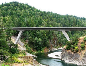 Structure Project of the Year went to Confusion Hill Bridge on U.S. 101 in Mendocino County