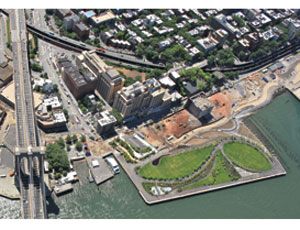 Skanska USA Building has completed the first two phases of the Brooklyn Bridge Park project following livable city principles. 