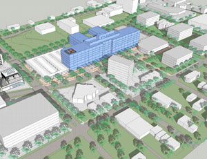Preliminary Site Concept for proposed Exempla Saint Joseph Hospital Redevelopment Project