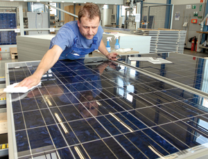 Facilities to produce solar panels and other renewable technology remain a bright spot in an otherwise dismal market.