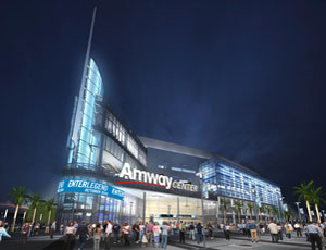 The Amway Center, future home of the Orlando Magic, is scheduled for an October opening near downtown Orlando.