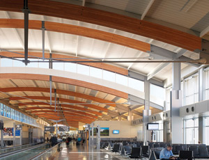 New Airport Terminal Sports Wooden Trusses