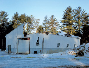 Roof of Nottingham, N.H., town garage proved no match for series of winter storms.