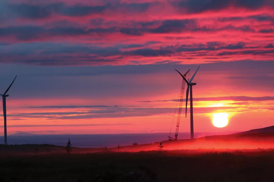 Eva Creek Wind Farm, Ferry, Alaska, USA