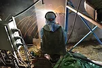 Welder, Boyabat Dam and Powerplant, Sinop Province, Turkey