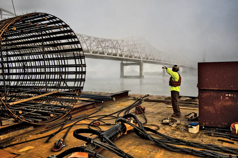 Ohio River Bridge, Crossing, Louisville, Ky.