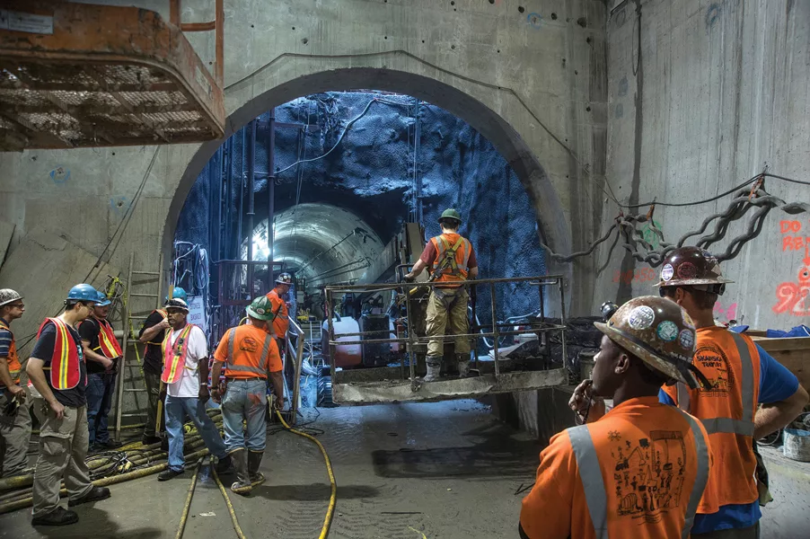 Second Ave. Subway Tunnel Bore, New York City, USA