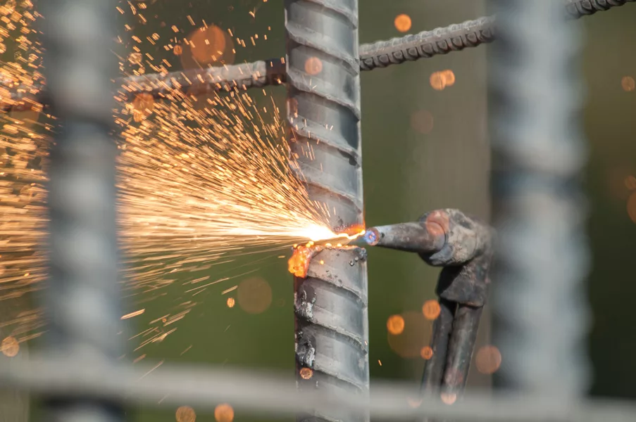 REbar Cage Weld on Park South Mixed-Use Development