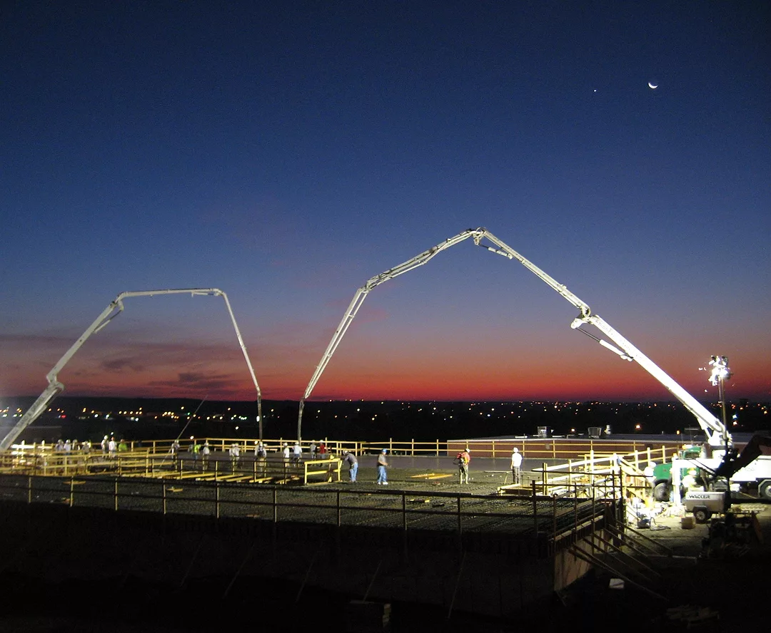 Paleontology Concrete Deck Pour