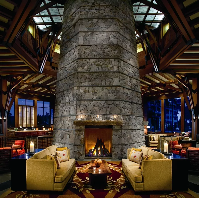 Ritz Carlton Highlands Fireplace- Lake Tahoe