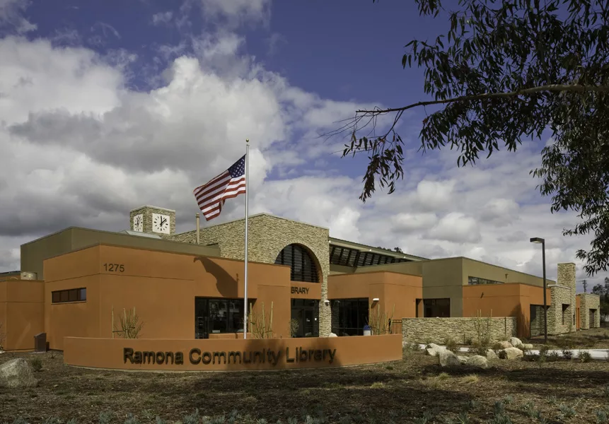Ramona Library South West Corner