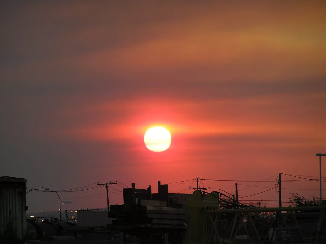 Construction site at Sunset
