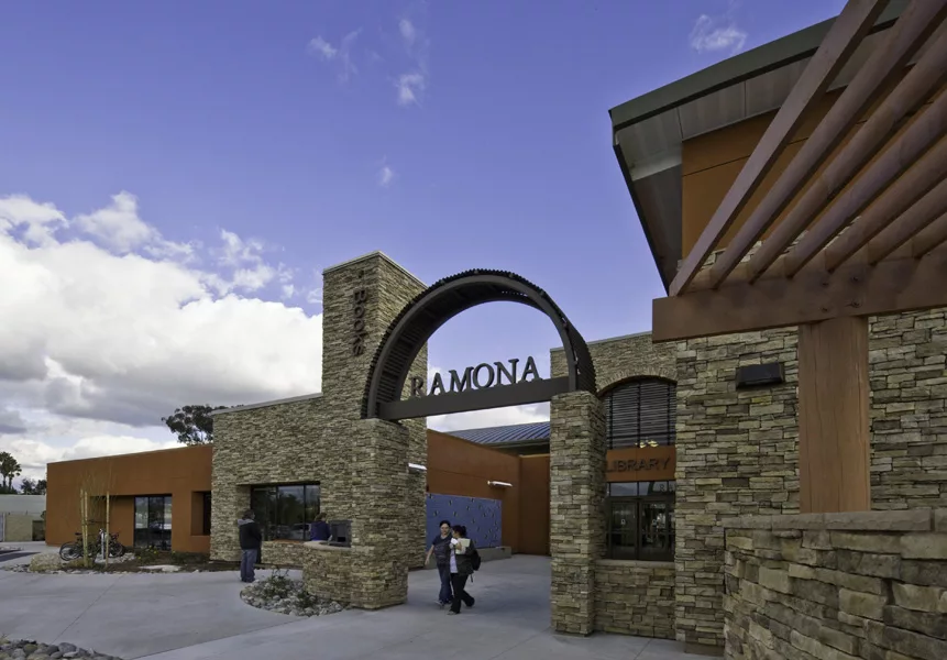 Ramona Library Front Entrance