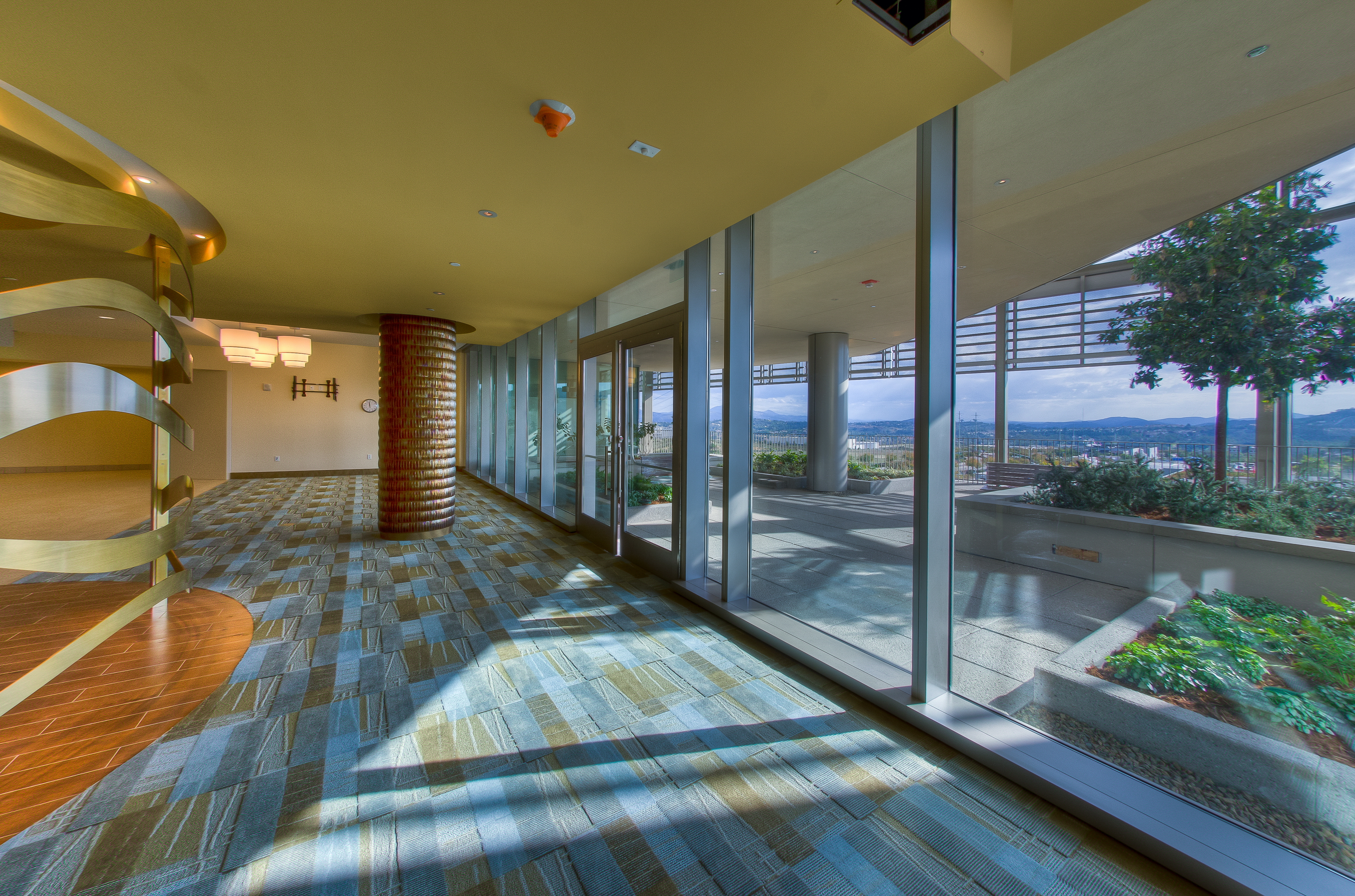 PMC West Hospital Patient Floor Reception Area and Balcony