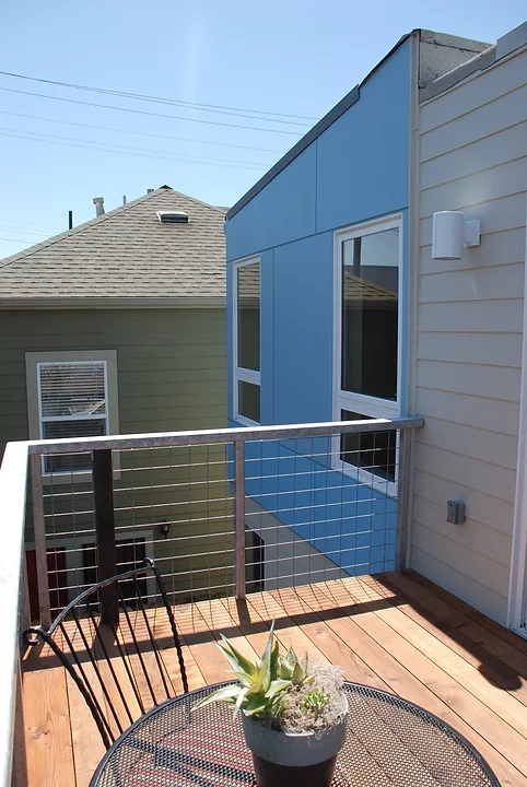 Back Deck of ZETA NZE Townhouse