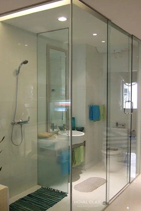 tempered bathroom glass
