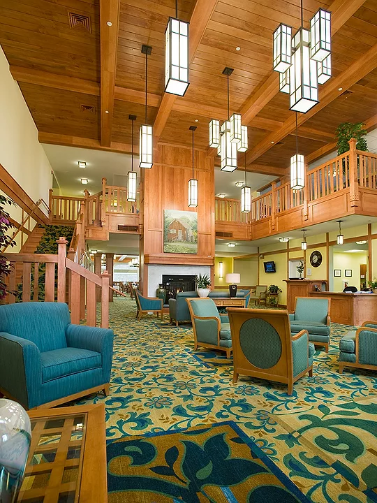 Lobby of Spring Mill Senior Living at Coldstream Crossing