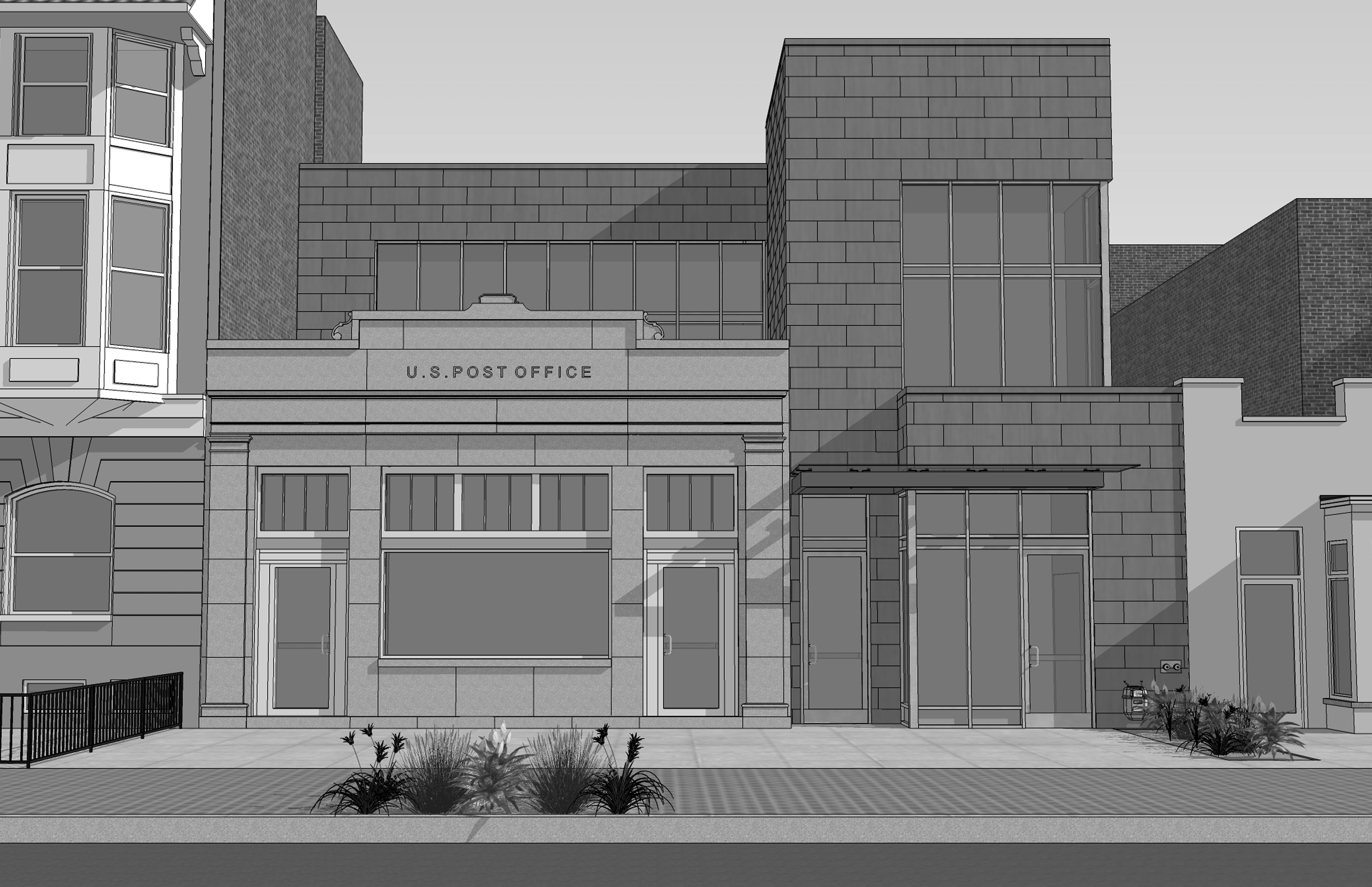 T Street Post Office: Comprehensive Modernization &amp; 2 Story Addition