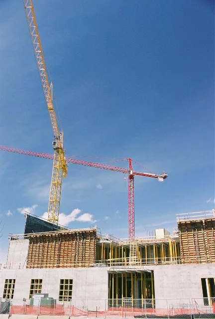 Denver Justice Center under construction
