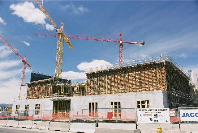 Denver Justice Center under construction