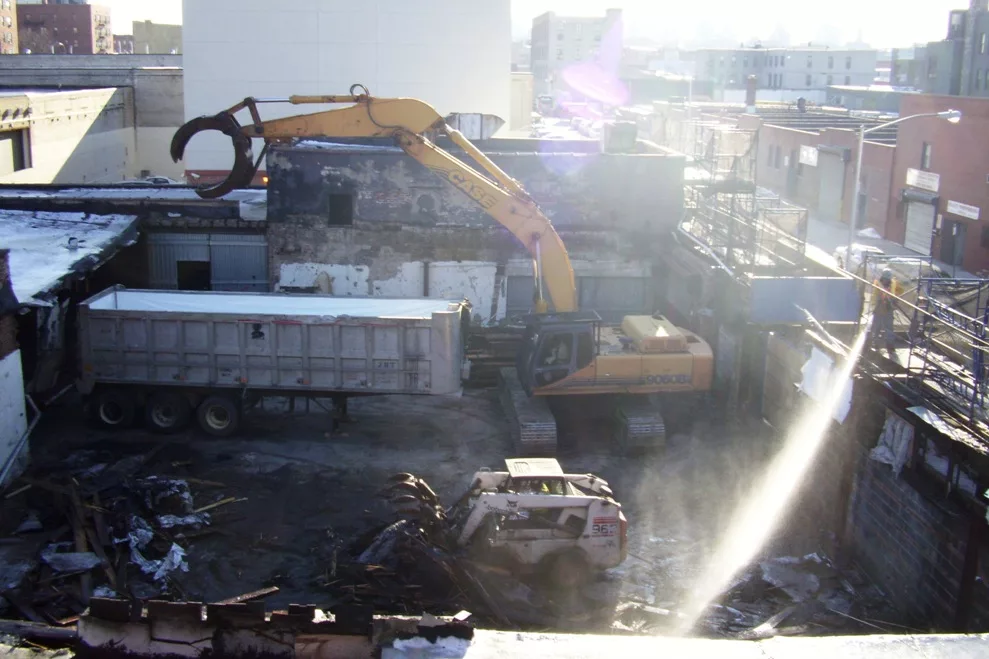 Building Demolition in Brooklyn, New York