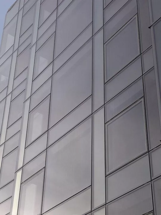 Schuco window wall nearing completion