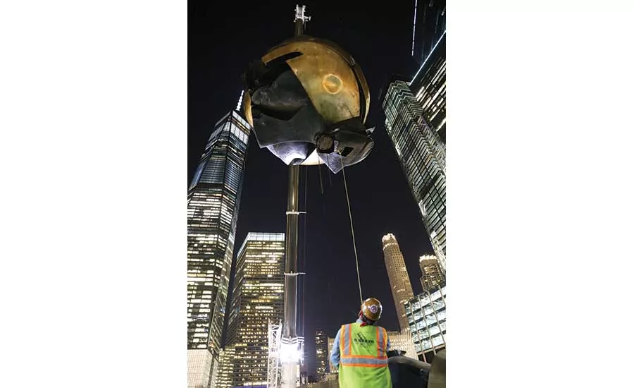 World Trade Center ‘sphere’ Reinstallation, New York City