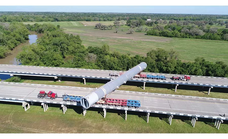Fractionator Unit Haul, Brazoria County, Texas