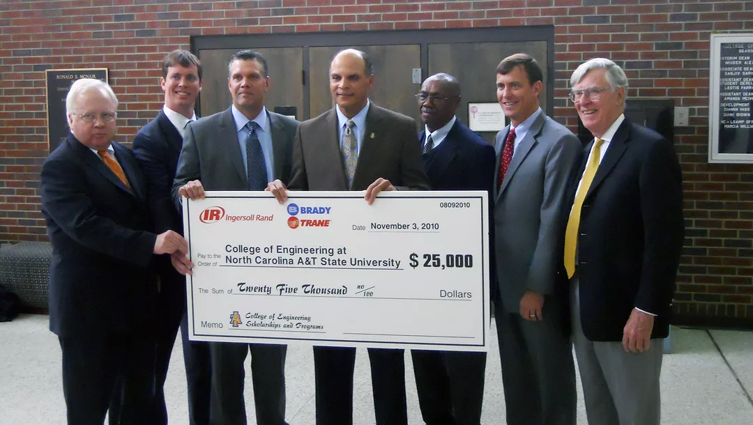 Ingersoll Rand, Trane and Brady Donate $25,000 to North Carolina A &amp; T