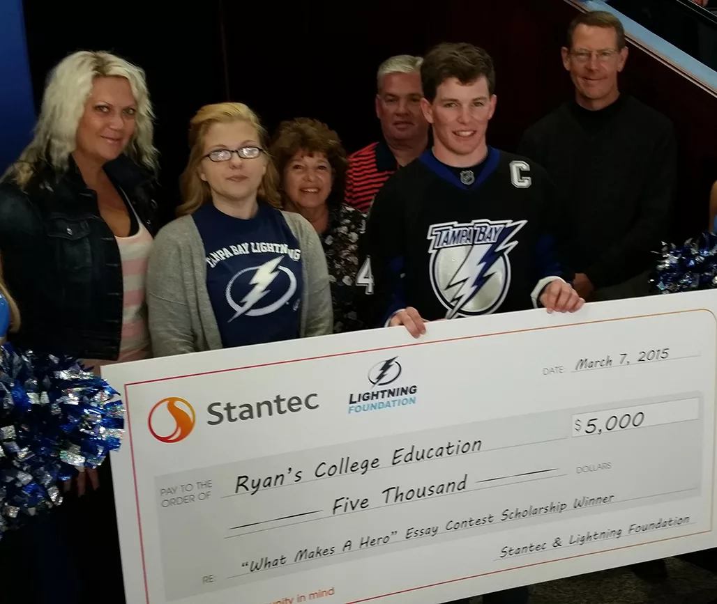 Stantec Teams Up With Tampa Bay Lightning for Third Season In the “What Makes a Hero” Essay Contest