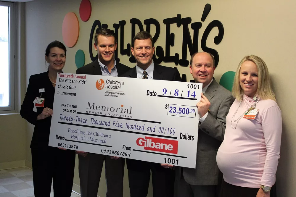Gilbane Building Company raises funds to support Savannah Children's Hospital Memorial Health Foundation