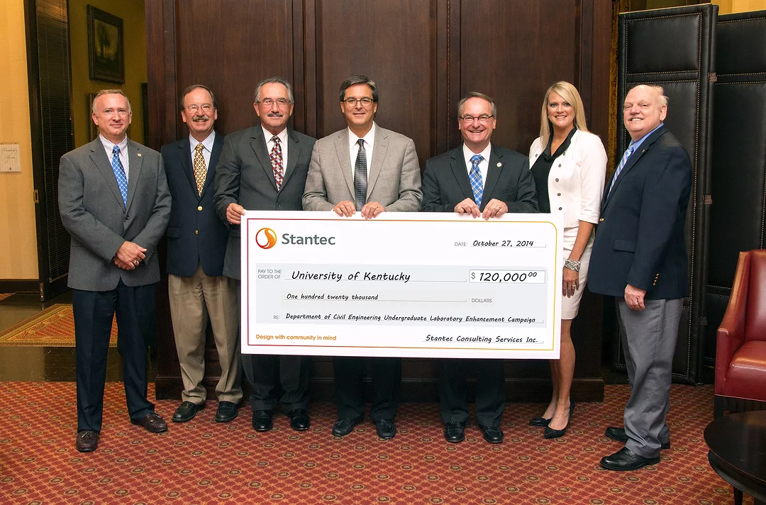Stantec Donates $120,000 to the University of Kentucky's Civil Engineering Department