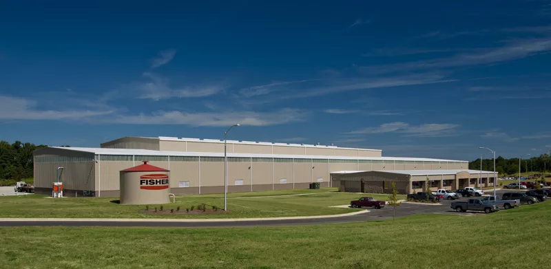 Exterior of Newly Constructed Fisher Tank Co. Plant