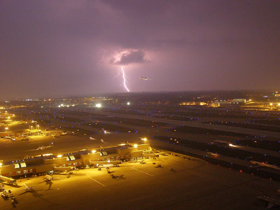 Mother Nature at Atlanta's Hartsfield Airport