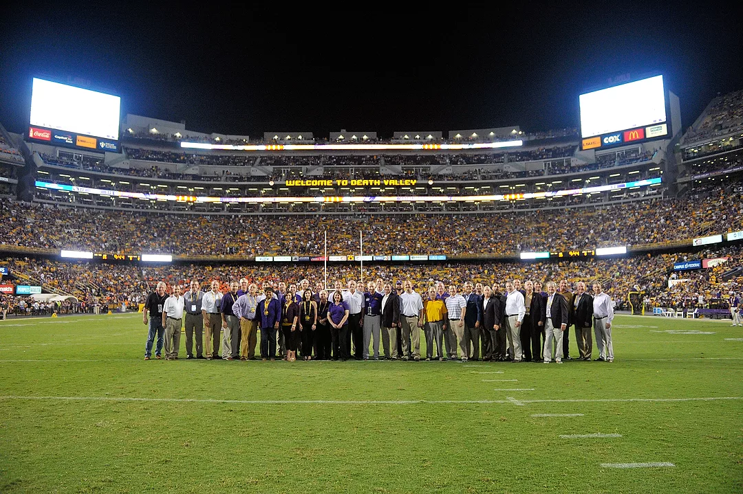 LSU Tiger Stadium South End Zone Expansion Project Team Honored in Half-Time Presentation