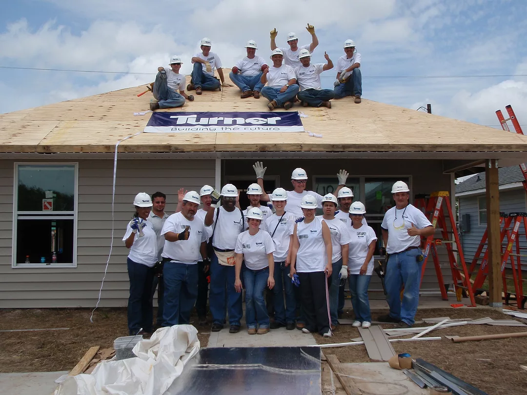 Turner Construction's Houston Office - 2009 Habitat for Humanity Team