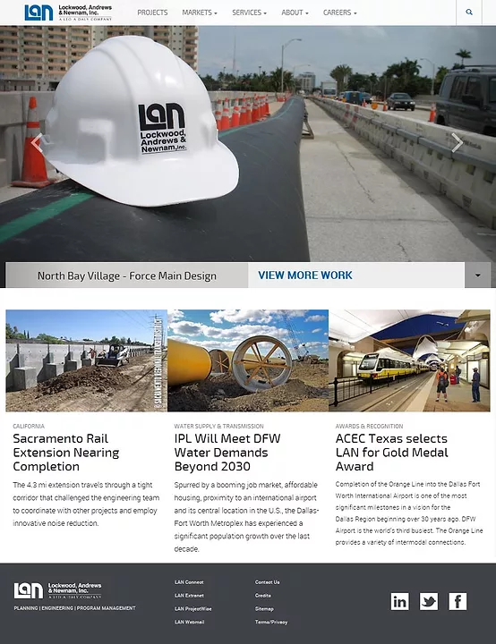 Lockwood, Andrews &amp; Newnam, Inc. (LAN) Launches New Website