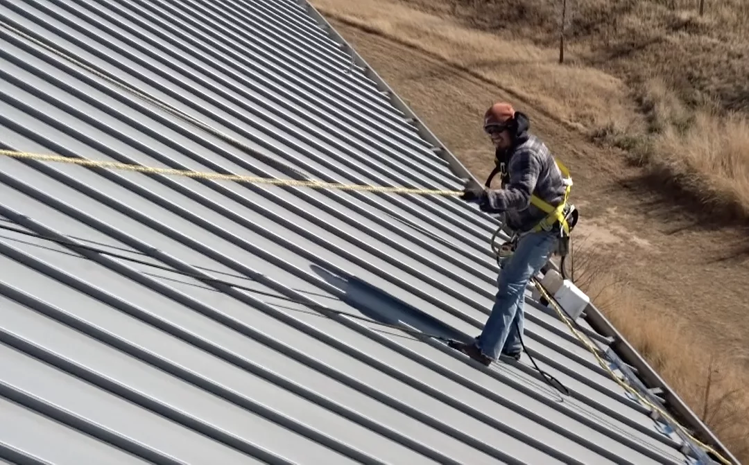 Unique Safety Technique for Snow Guard Installation