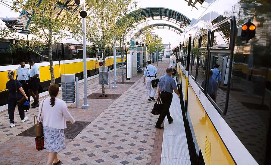 Dallas Area Rapid Transit’s Red and Blue Line stations