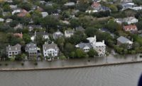 Hurricane Matthew caused flooding in Charleston in October 2016