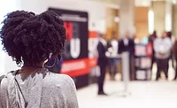 A Black student attends an HBCU leadership event