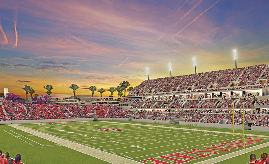 The 35,000-seat Snapdragon Stadium