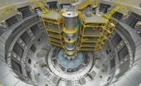 A visualization of the ITER tokamak
