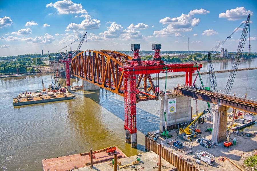 Walsh Construction is rehabbing Merchants Bridge in St. Louis.